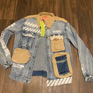 Smoke Rise Denim Jacket
 Tan Accents Size M